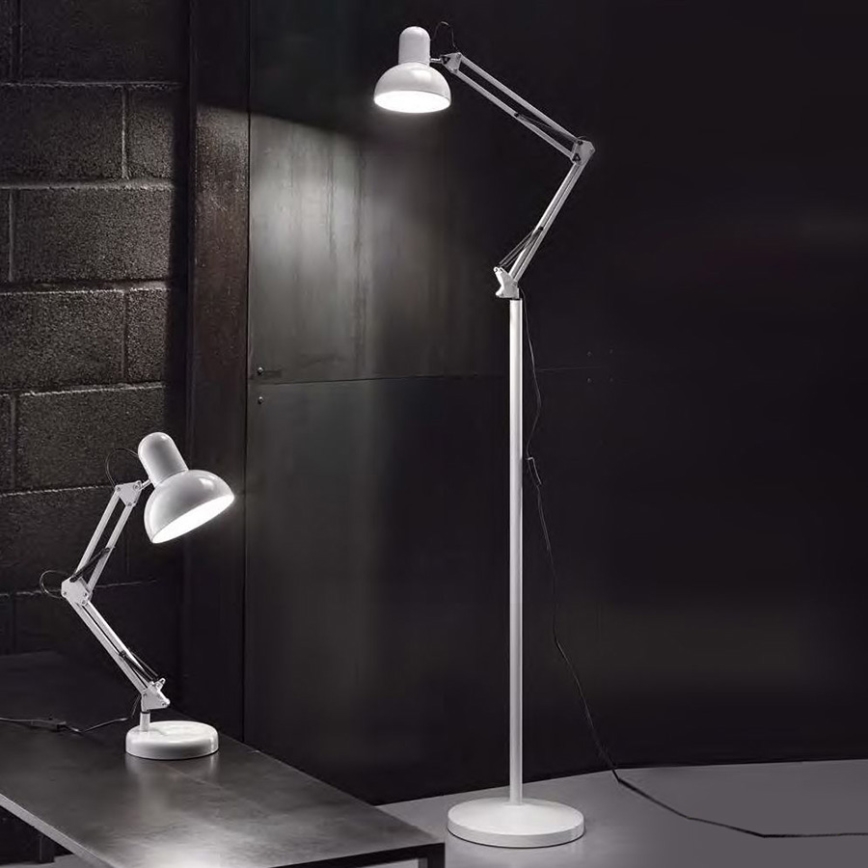 Ideal Lux - Galda lampa 1xE27/40W/230V balts