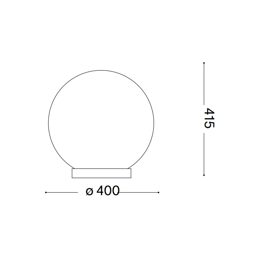 Ideal Lux - Galda lampa CARTA 1xE27/25W/230V d. 40 cm balta