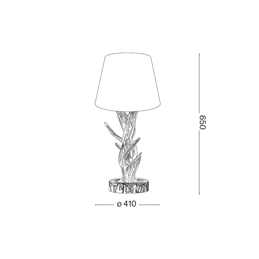 Ideal Lux - Galda lampa CHALET 1xE27/60W/230V, briežu ragi