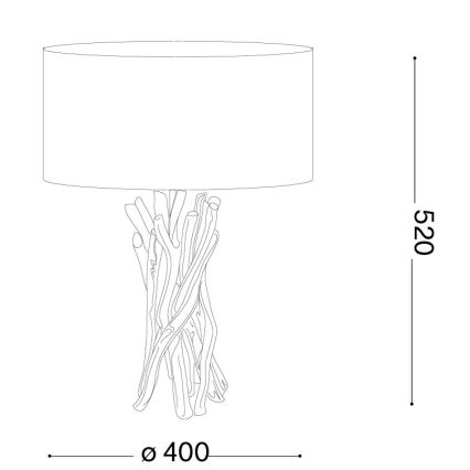 Ideal Lux - Galda lampa DRIFTWOOD 1xE27/60W/230V guava