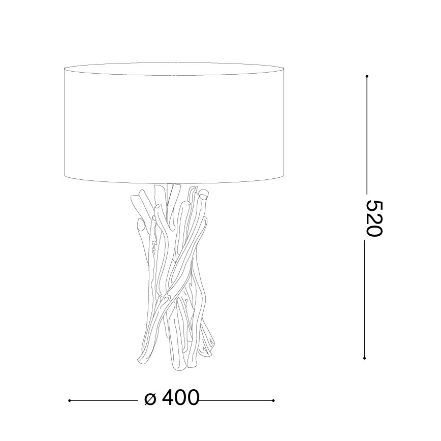 Ideal Lux - Galda lampa DRIFTWOOD 1xE27/60W/230V guava