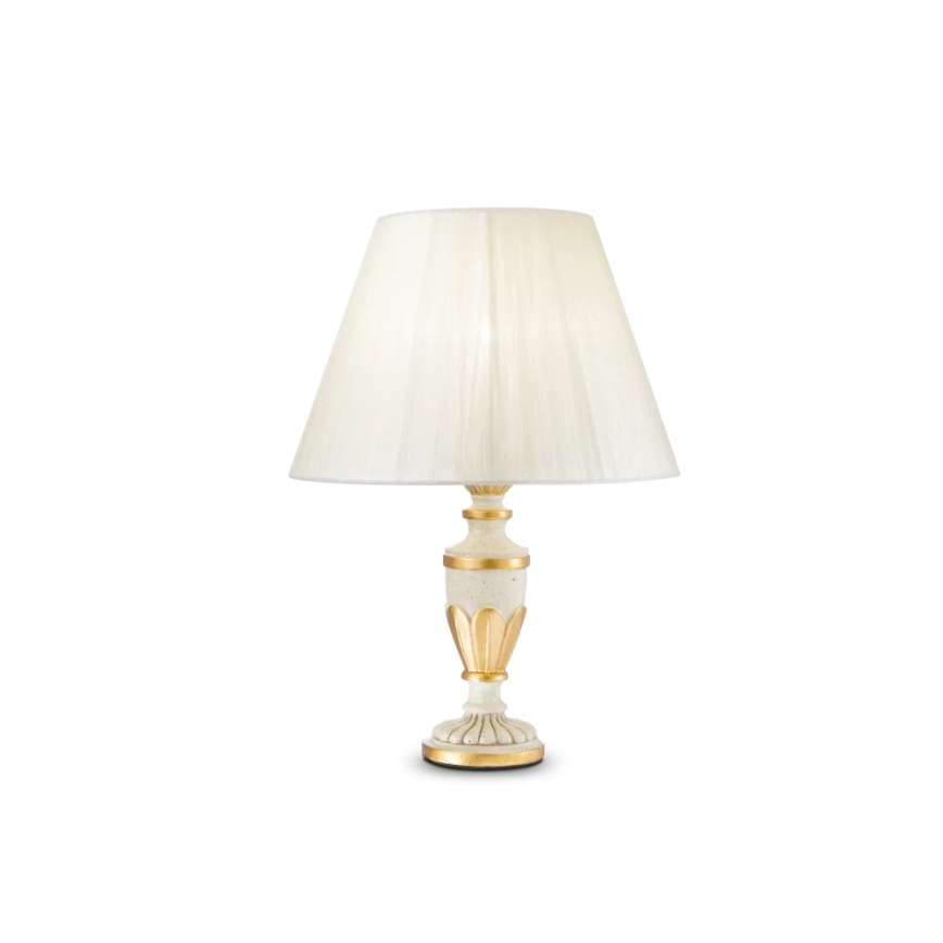 Ideal Lux - Galda lampa FIRENZE 1xE14/40W/230V balta/zelta
