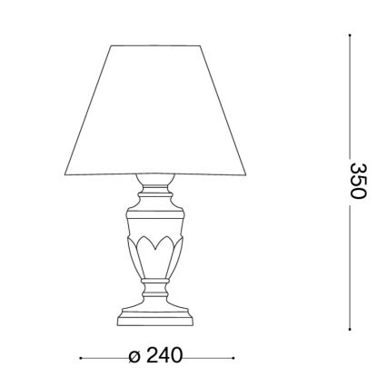 Ideal Lux - Galda lampa FIRENZE 1xE14/40W/230V zelta