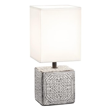 Ideal Lux - Galda lampa KALI 1xE14/40W/230V balta/pelēka