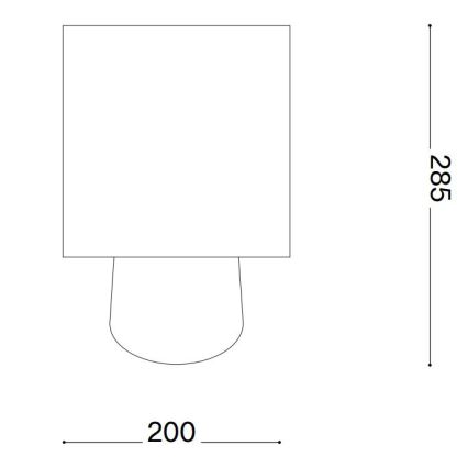 Ideal Lux - Galda lampa KALI 1xE14/40W/230V keramika/krēmkrāsa/bēša