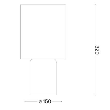 Ideal Lux - galda lampa KALI 1xE14/40W/230V krēmkrāsaina