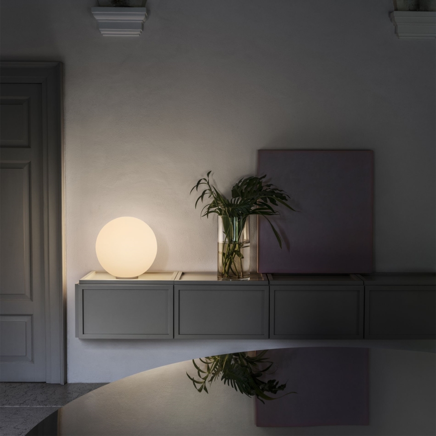 Ideal Lux - Galda lampa MAPA 1xE27/42W/230V Ø 20 cm balta