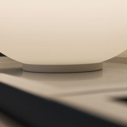 Ideal Lux - Galda lampa MAPA 1xE27/42W/230V Ø 40 cm balta