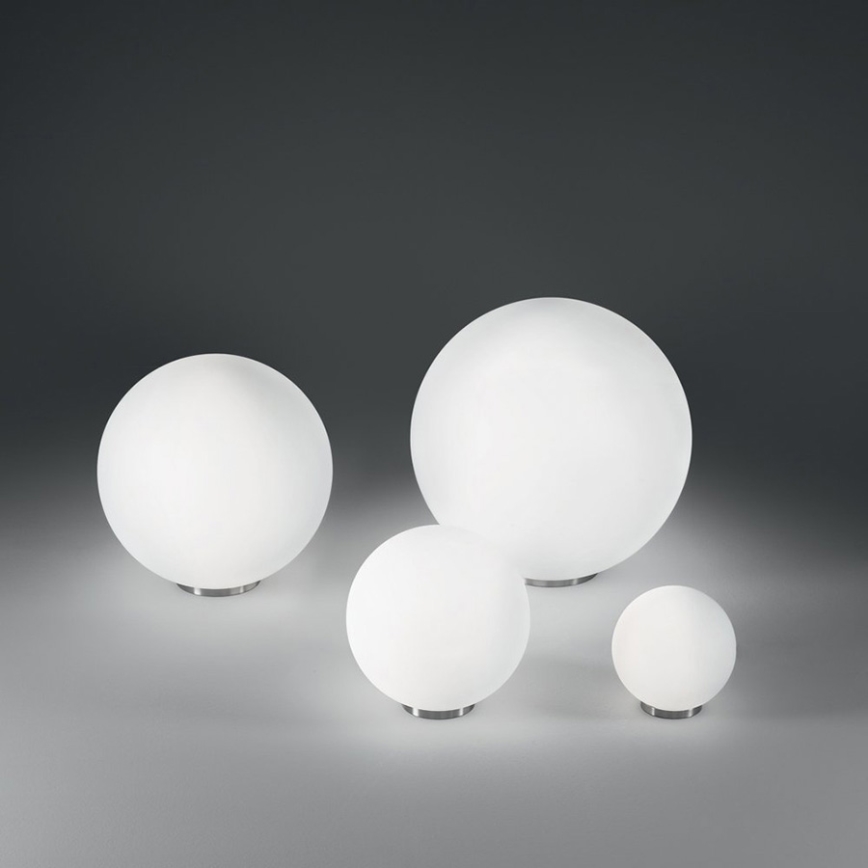 Ideal Lux - Galda lampa MAPA 1xE27/42W/230V Ø 40 cm balta