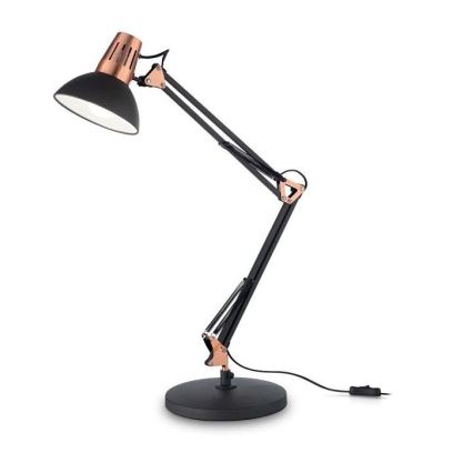 Ideal Lux - galda lampa WALLY 1xE27/42W/230V melna/vara krāsā
