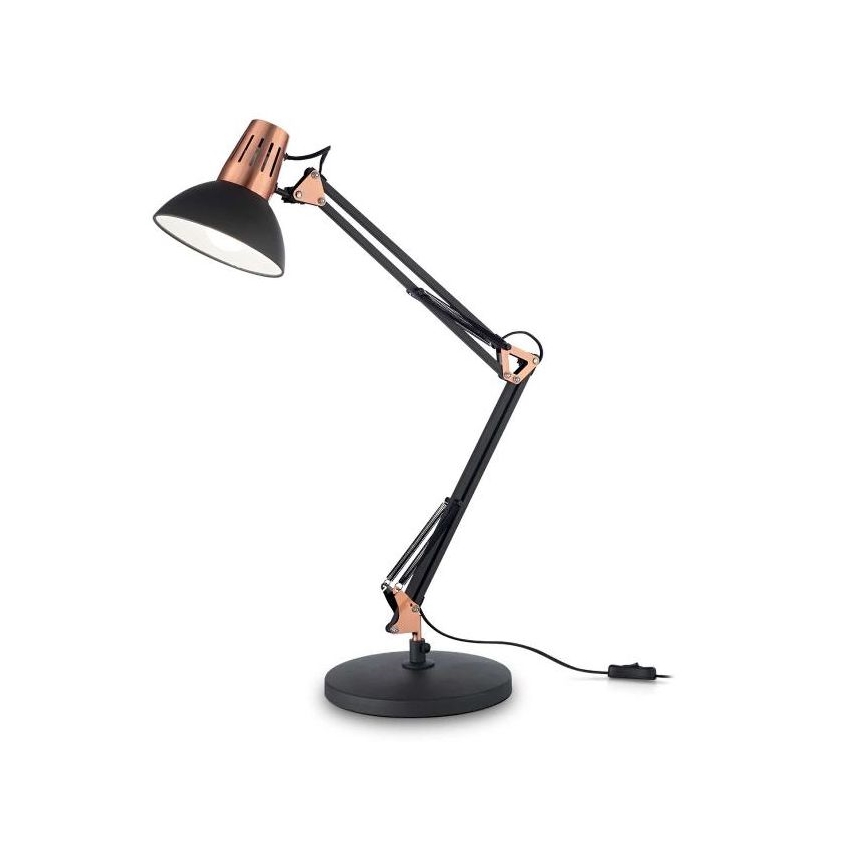 Ideal Lux - galda lampa WALLY 1xE27/42W/230V melna/vara krāsā