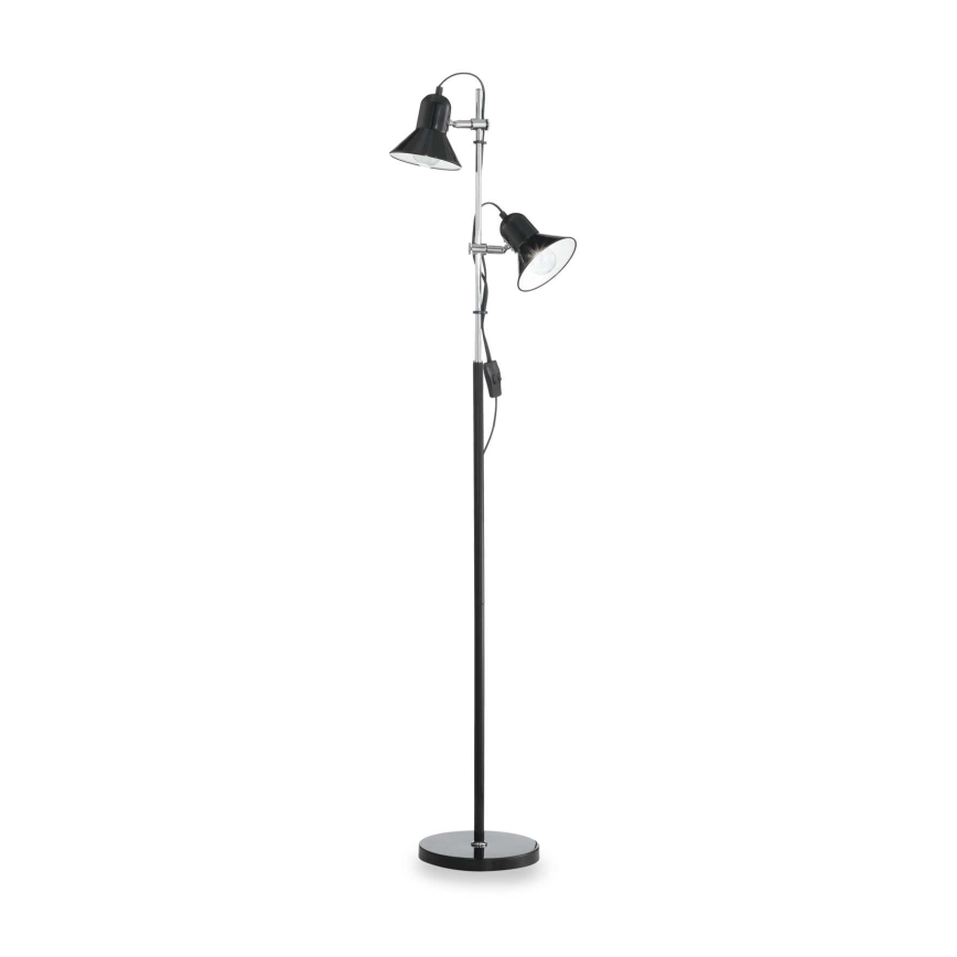 Ideal Lux - Grīdas lampa POLLY 2xE27/60W/230V melna