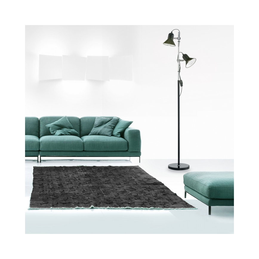 Ideal Lux - Grīdas lampa POLLY 2xE27/60W/230V melna