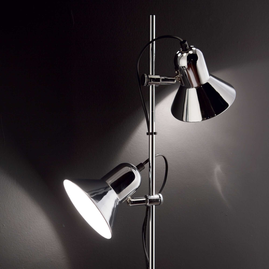 Ideal Lux - Grīdas lampa POLLY 2xE27/60W/230V melna