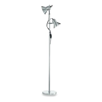 Ideal Lux - Grīdas lampa POLLY 2xE27/60W/230V spīdīgs hroms