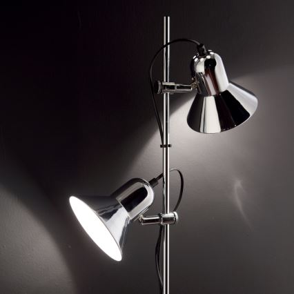 Ideal Lux - Grīdas lampa POLLY 2xE27/60W/230V spīdīgs hroms
