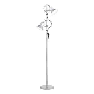Ideal Lux - Grīdas lampa POLLY 2xE27/60W/230V sudraba