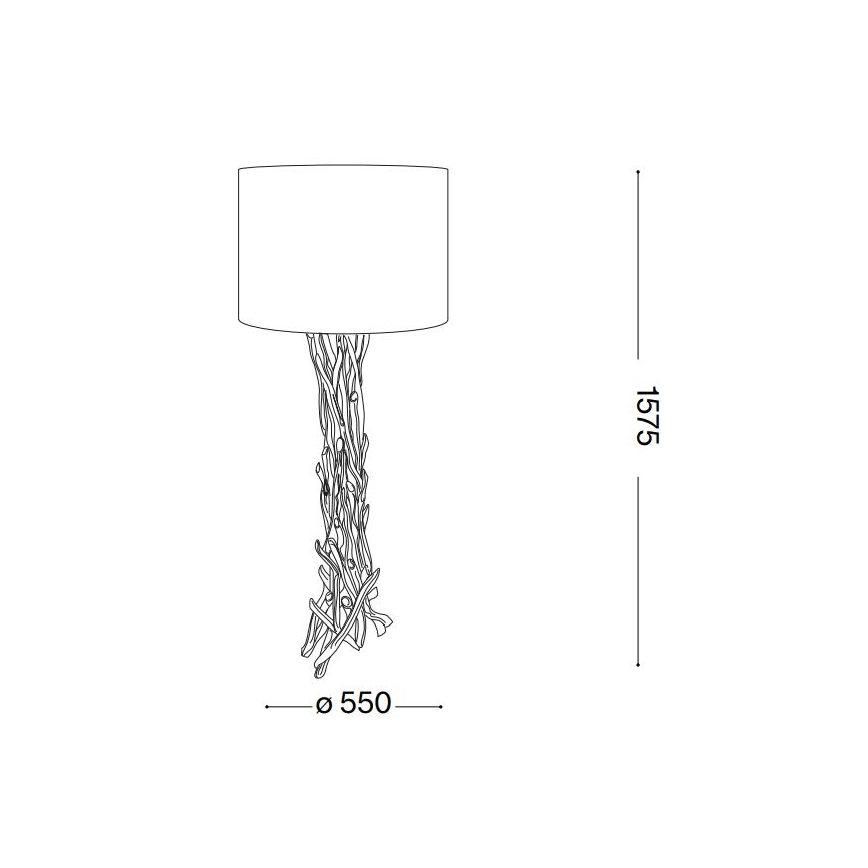 Ideal Lux - Grīdas stāvlampa DRIFTWOOD 1xE27/60W/230V guava