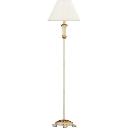 Ideal Lux - Grīdas stāvlampa FIRENZE 1xE14/40W/230V balta/zelta