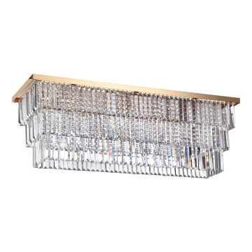 Ideal Lux - Griestu gaismeklis MARTINEZ 8xE14/40W/230V zelta