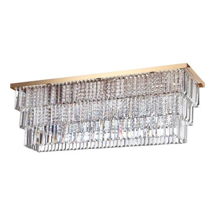 Ideal Lux - Griestu gaismeklis MARTINEZ 8xE14/40W/230V zelta
