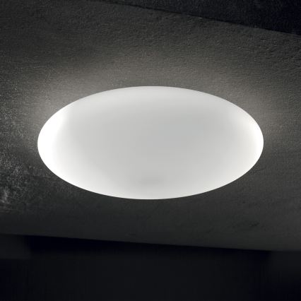 Ideal Lux - Griestu gaismeklis SMARTIES 2xE27/42W/230V, Ø 42,5 cm, balts