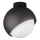 Ideal Lux - Griestu lampa BLOOM 1xE27/42W/230V pr. 22 cm melna