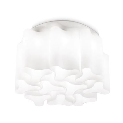 Ideal Lux - Griestu lampa COMPO 10xE27/52W/230V Ø 73,5 cm balta