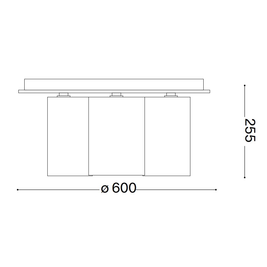 Ideal Lux - Griestu lampa DAISY 6xE27/52W/230V d. 60 cm zelta/balta