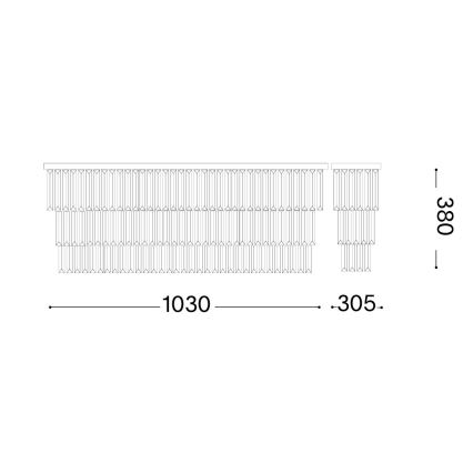 Ideal Lux - Griestu lampa MARTINEZ 8xE14/40W/230V spīdīgs hroms