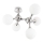 Ideal Lux - Griestu lampa NODI 5xE14/28W/230V spīdīgi hromēts/balta
