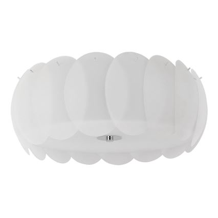 Ideal Lux - griestu lampa OVALINO 8xE27/60W/230V diam. 53,5 cm balta