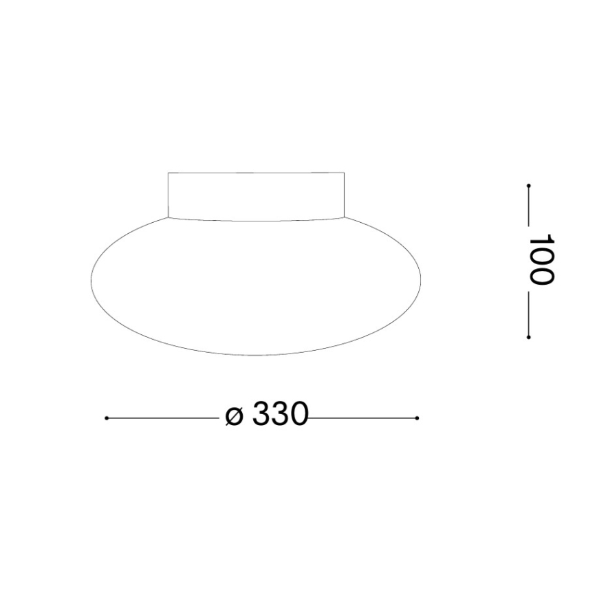 Ideal Lux - Griestu lampa SMARTIES 1xE27/42W/230V Ø 33 cm balta