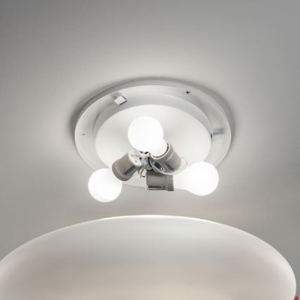 Ideal Lux - Griestu lampa SMARTIES 3xE27/42W/230V Ø 60 cm balta