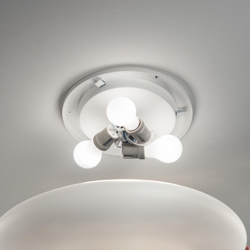 Ideal Lux - Griestu lampa SMARTIES 3xE27/42W/230V Ø 60 cm balta
