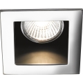 Ideal Lux - Iebūvējamais griestu gaismeklis FUNKY 1xGU10/50W/230V 9x9 cm spīdīgs hroms