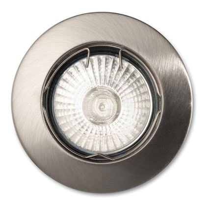 Ideal Lux - Iebūvējamais griestu gaismeklis JAZZ 1xGU10/50W/230V Ø 7,7 cm matēts hroms