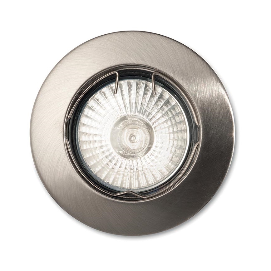 Ideal Lux - Iebūvējamais griestu gaismeklis JAZZ 1xGU10/50W/230V Ø 7,7 cm matēts hroms