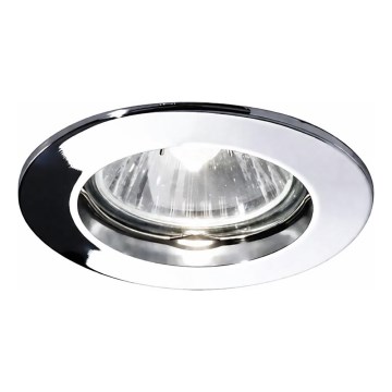 Ideal Lux - Iebūvējamais griestu gaismeklis JAZZ 1xGU10/50W/230V Ø 7,7 cm spīdīgs hroms