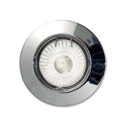Ideal Lux - Iebūvējamais griestu gaismeklis JAZZ 1xGU10/50W/230V Ø 7,7 cm spīdīgs hroms