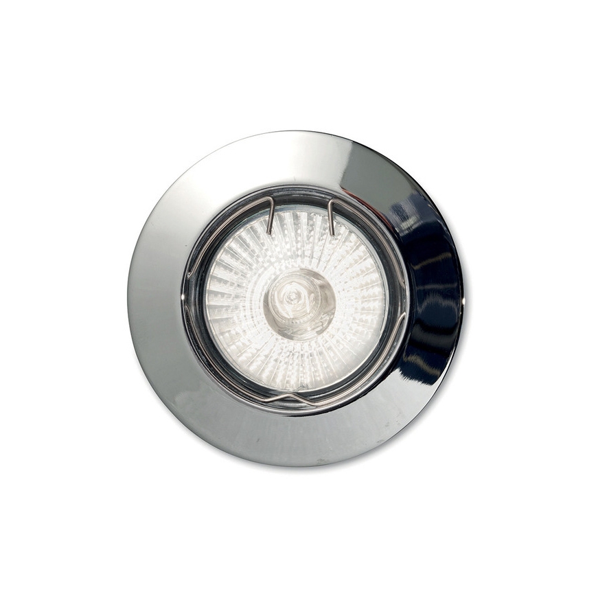 Ideal Lux - Iebūvējamais griestu gaismeklis JAZZ 1xGU10/50W/230V Ø 7,7 cm spīdīgs hroms