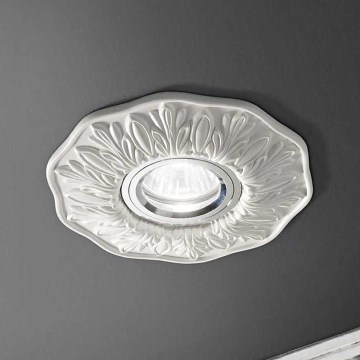 Ideal Lux - Iebūvējamais griestu gaismeklis POLKA 1xGU10/50W/230V balts