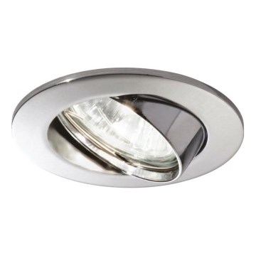 Ideal Lux - Iebūvējamais griestu gaismeklis SWING 1xGU10/28W/230V Ø 8,2 cm spīdīgs hroms