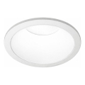 Ideal Lux - Iebūvējamais LED gaismeklis GAME TRIM LED, 11 W, 230 V, 2700 K, CRI 90, Ø 8,5 cm, IP40, balts