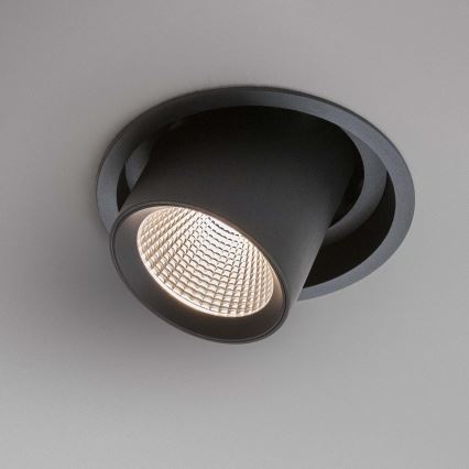 Ideal Lux - LED griestu ieliekamais spotgaismeklis NOVA LED/20W/230V 4000K CRI 90 Ø 15,4 cm melns