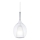 Ideal Lux - KALIQUE, karājoša lampa uz vada, 1xE27/42W/230V, Ø 18 cm, caurspīdīga