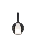 Ideal Lux - KALIQUE piekarināmā lampa uz kabeļa 1xE27/42W/230V Ø 18 cm dūmakaini melna