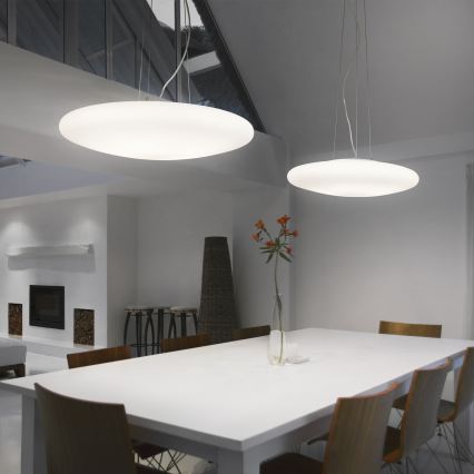 Ideal Lux - Karājamā lustra uz troses SMARTIES 5xE27/42W/230V Ø 60 cm balta