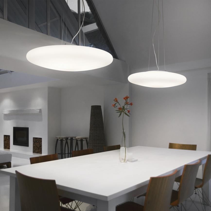 Ideal Lux - Karājamā lustra uz troses SMARTIES 5xE27/42W/230V Ø 60 cm balta