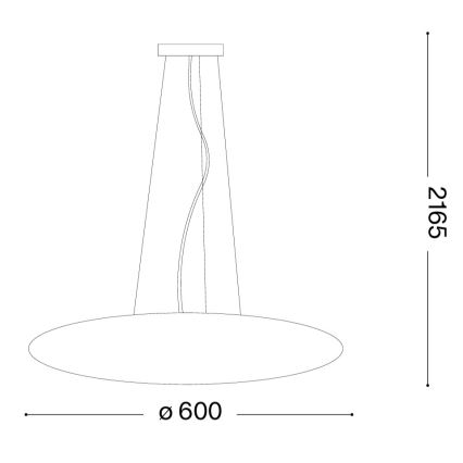 Ideal Lux - Karājamā lustra uz troses SMARTIES 5xE27/42W/230V Ø 60 cm balta